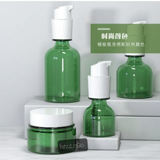 PET Bộ Vỏ Chai Lọ Mỹ Phẩm Dưỡng Da Nhựa PP-ABS Cao Cấp, Vòi Nhấn , Hủ Nắp Vặn 30ml-30ml-60ml-100ml ( Bộ lọ chai Mỹ Phẩm In LoGo Theo Yêu Cầu) Hàng, Giá Tận Xưởng.
