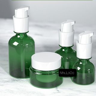 PET Bộ Vỏ Chai Lọ Mỹ Phẩm Dưỡng Da Nhựa PP-ABS Cao Cấp, Vòi Nhấn , Hủ Nắp Vặn 30ml-30ml-60ml-100ml ( Bộ lọ chai Mỹ Phẩm In LoGo Theo Yêu Cầu) Hàng, Giá Tận Xưởng.