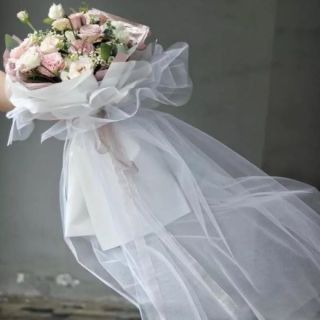 Vải voan dùng làm background, rèm, bó hoa