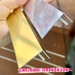 Nẹp chữ F nhôm, inox- Nẹp trang trí PTM