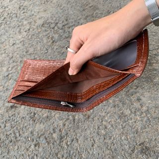 Ví vân cá lót nhung cao cấp