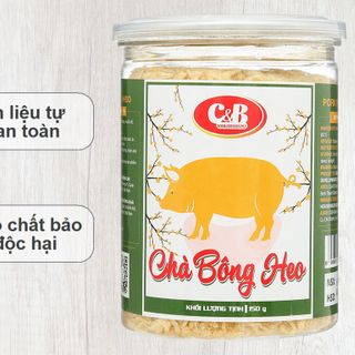 Hộp chà bông heo C&B 150g.