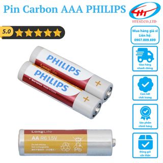 2 viên Pin Carbon AAA PHILIPS LongLife giá sỉ