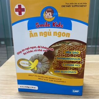 Siro Smile Kids Giúp Bé Ăn Ngon, Ngủ Ngon,Tăng Sức Đề Kháng Hộp 20 Ống giá sỉ