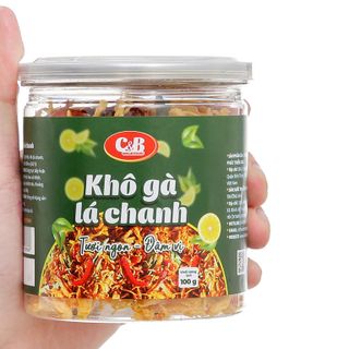 Hộp khô gà lá chanh C&B 100g