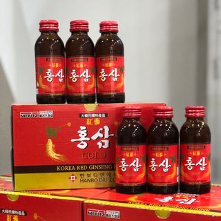 Nước uống Hồng Sâm Hàn Quốc thùng 100 chai x 100ml giá sỉ