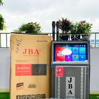 Loa Karaoke Màn Hình JBA F73S - Công Suất Lớn 300W Màn Hình Amoled Mượt Mà Bass Siêu Trầm 40Cm Âm Thanh Mạnh Mẽ Uy Lực Đi Kèm Cặp Micro Không Cao Cấp Bảo Hành 12 Tháng Tặng Kèm Bộ Đèn Led 5m