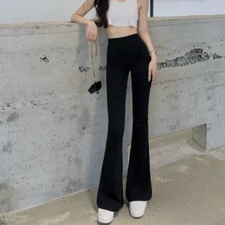 Quần legging ống loe nữ cạp cao giá rẽ