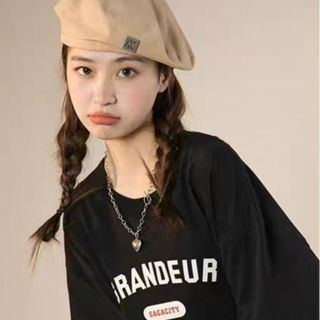 Áo thun nữ 3158 in chữ Grandeur chất liệu thun cotton thoáng mát-Thu