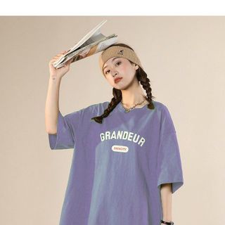 Áo thun nữ 3158 in chữ Grandeur chất liệu thun cotton thoáng mát-Thu
