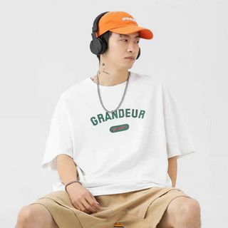 Áo thun nữ 3158 in chữ Grandeur chất liệu thun cotton thoáng mát-Thu