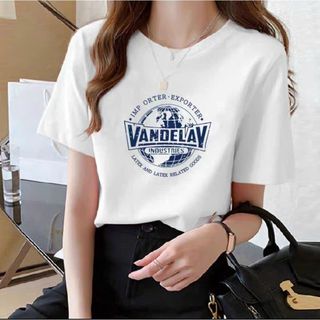 Áo thun nữ in hình trái đất hiện đại, chất liệu thun cotton thoáng mát-Thu