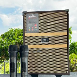 Loa Karaoke Kiomic K32 - Loa Xách Tay Bluetooth Cao Cấp Giá Rẻ Bass 20Cm Chất Âm Mạnh Mẽ Uy Lực Tặng Kèm 2 Micro Không Dây và Kẹp Điện Thoại L7 Bảo Hành 6 Tháng