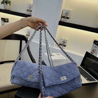 TÚI XÁCH NỮ KHÓA XOAY DENIM SIÊU HOT
