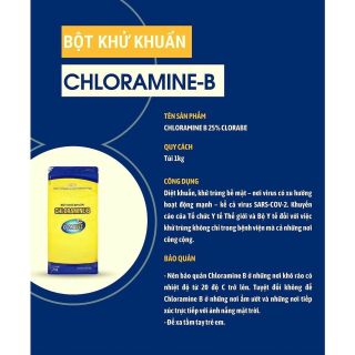 [Bộ y tế] Cloramin B Việt Nam 25%, Chloramine B Clorabee HCCB Việt Nam, Bột khử khuẩn đồ dùng,tiệt trùng nước