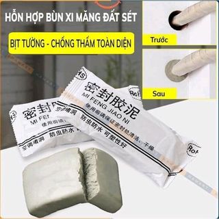 Keo xi măng dẻo bịt tường, đất sét vá lỗ tường khe hở vết nứt ống nối điều hòa chống thấm nước giá sỉ