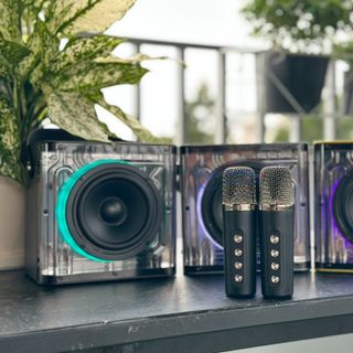 Loa Xách Tay Mini Peterhot A99 - Âm Thanh Hi-Fi Chân Thực Sắc Nét Đèn Led RGB Độc Đáo Nháy Theo Nhạc Kết Nối Bluetooth Dễ Dàng, Tặng Kèm 2 Micro Mini Sạc Pin Qua Cổng Type-C