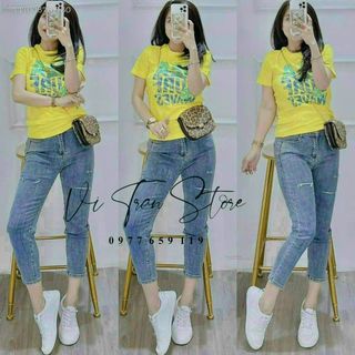 Áo thun nữ in chữ see, chất liệu cotton thoáng mát-Thu