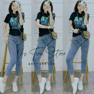 Áo thun nữ in chữ see, chất liệu cotton thoáng mát-Thu