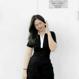 Đầm polo nữ ngắn tay tôn dáng-Thu