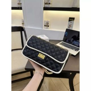 (MẪU MỚI - HÀNG QC CAO CẤP LOẠI 1) - TÚI XÁCH NỮ ĐEO VAI Ô TRÁM PHỐI VIỀN ĐỘC LẠ