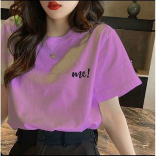 Áo thun nữa in chữ me đơn giản, chất liệu thun cotton thoáng mát-Thu