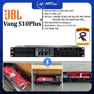 Vang Cơ Lai Số JBL S10Plus Giá Tốt - Hàng Cao Cấp Giá Rẻ, Cổng Quang, Bluetooth, Tặng Cáp Hoa Sen, Điều Chỉnh Echo, Reverb, EQ, Chống Hú FBX Cực Tốt, Bảo Hành 12 Tháng.