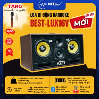 Loa Di Động Best Lux16V – 2 Bass 16 Sở Hữu Âm Thanh Chất Lượng, Thiết Kế Độc Đáo