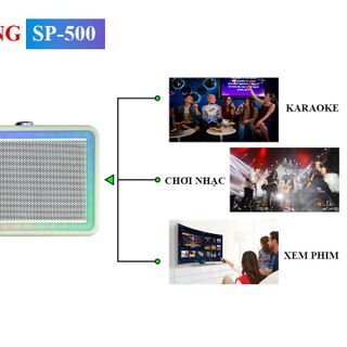 Loa Bluetooth SP 500 - Siêu Phẩm Loa Karaoke DSP Có Đèn RGB Nhiều Chế Độ, Âm Thanh Mạnh Mẽ, Uy Lực, Tặng Kèm Micro Karaoke Cao Cấp. giá sỉ