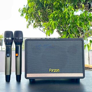 Loa Di Động Karaoke Forzen Q5 - Âm Thanh Chắc Bass Ấm Kèm 2 Micro Cao Cấp