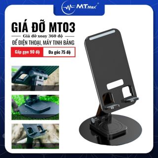 Giá Đỡ Điện Thoại MT03 Xoay 360 Độ Điều Chỉnh Được Độ Cao, Giá Đỡ Điện Thoại, Máy Tính Bảng Để Bàn