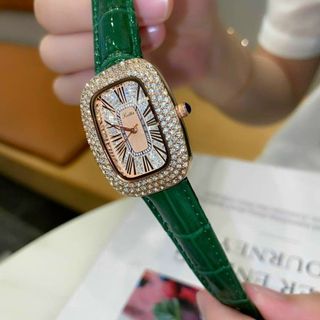 Đồng hồ SCOTTIE 9146 dây da dành cho nữ đính đá sang trọng