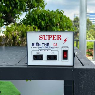 Biến Thế 10A SUPER Chuyển Điện 220V Ra 110V - 100V - 1000W