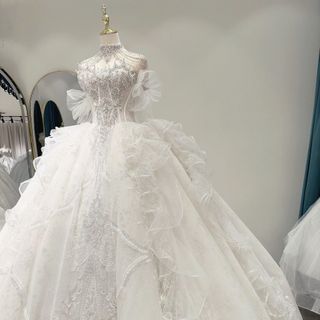 Váy Cưới Cô Dâu Ống Đính Đá Nữ Hoàng Cao Cấp Cực Sang Trọng ( Hàng, Gí Tận Xưởng )