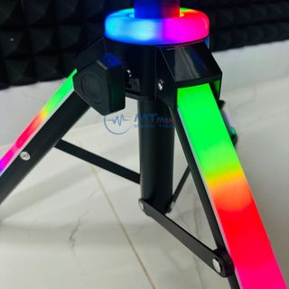 Loa Bluetooh Karaoke NDR 102B - Loa Đèn Led Cực Đẹp 7 Chế Độ, Âm Thanh Mạnh Mẽ, Trầm Ấm, Kết Nối Bluetooth, USB, TF, AUX, TWS, Đi Kèm Chân Loa Có Led RGB Và Micro Không Dây Đa Năng