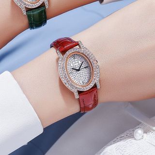 Đồng hồ chính hãng SCOTTIE 9331 dây da dành cho các quý cô