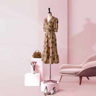 Đầm Katosa Họa Tiết Caro Tròn-TPSXD110723