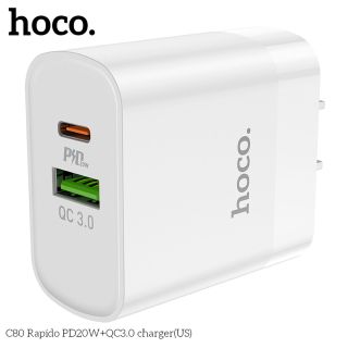 CỐC SẠC NHANH HOCO C80 PD20W QC3.0