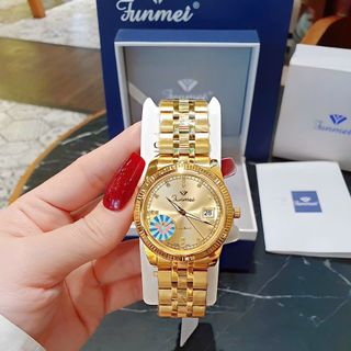 ĐỒNG HỒ CẶP CHÍNH HÃNG DÂY THÉP VÀNG