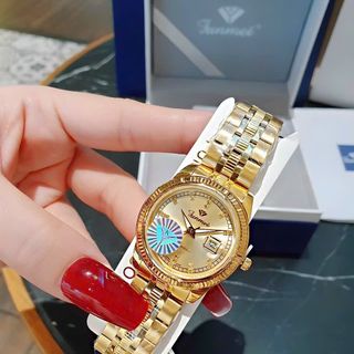 ĐỒNG HỒ CẶP CHÍNH HÃNG DÂY THÉP VÀNG