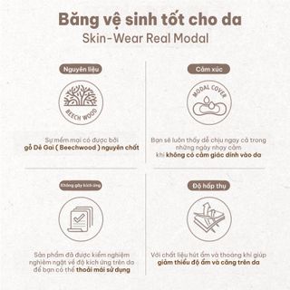 Băng vệ sinh Hàn Quốc REAL MODAL ban ngày có cánh 29cm L(14miếng/1gói) giá sỉ / giá bán buôn