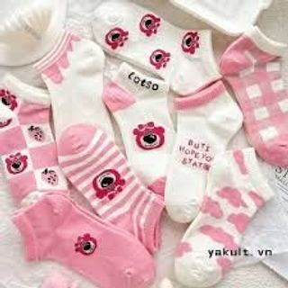 Set 7 Đôi Tất Gấu Dâu