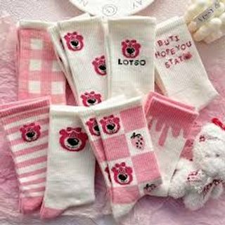Set 7 Đôi Tất Gấu Dâu