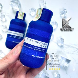 Dầu Gội Tím Elgon Khử Vàng Giữ Màu Cho Tóc Silver Shampoo - 100ml