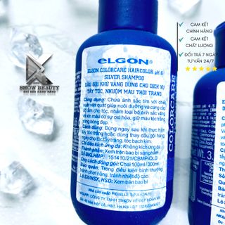 Dầu Gội Tím Elgon Khử Vàng Giữ Màu Cho Tóc Silver Shampoo - 100ml