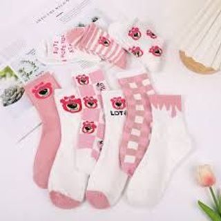 Set 7 Đôi Tất Gấu Dâu
