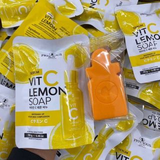 Xà Phòng Precious Skin Thailand Serum Vit C Lemon Soap giá sỉ