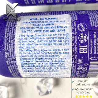 Dầu Gội Tím Elgon Khử Vàng Giữ Màu Cho Tóc Silver Shampoo - 300ml