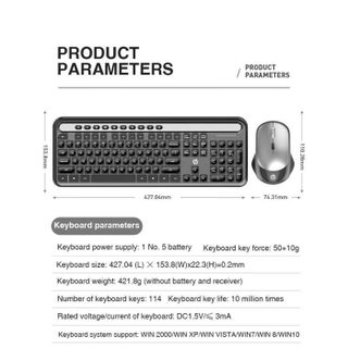 Bộ phím chuột không dây chính hãng HP CS500 tích hợp 10 phím multimedia - con lăn hợp kim cực đẹp giá sỉ