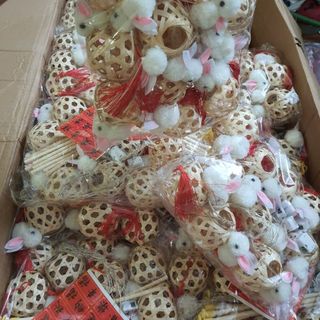 [ Sẵn Hãng ] Lồng Đèn Hình Thỏ Tre Đan Phong Cách Trung Thu 2023
